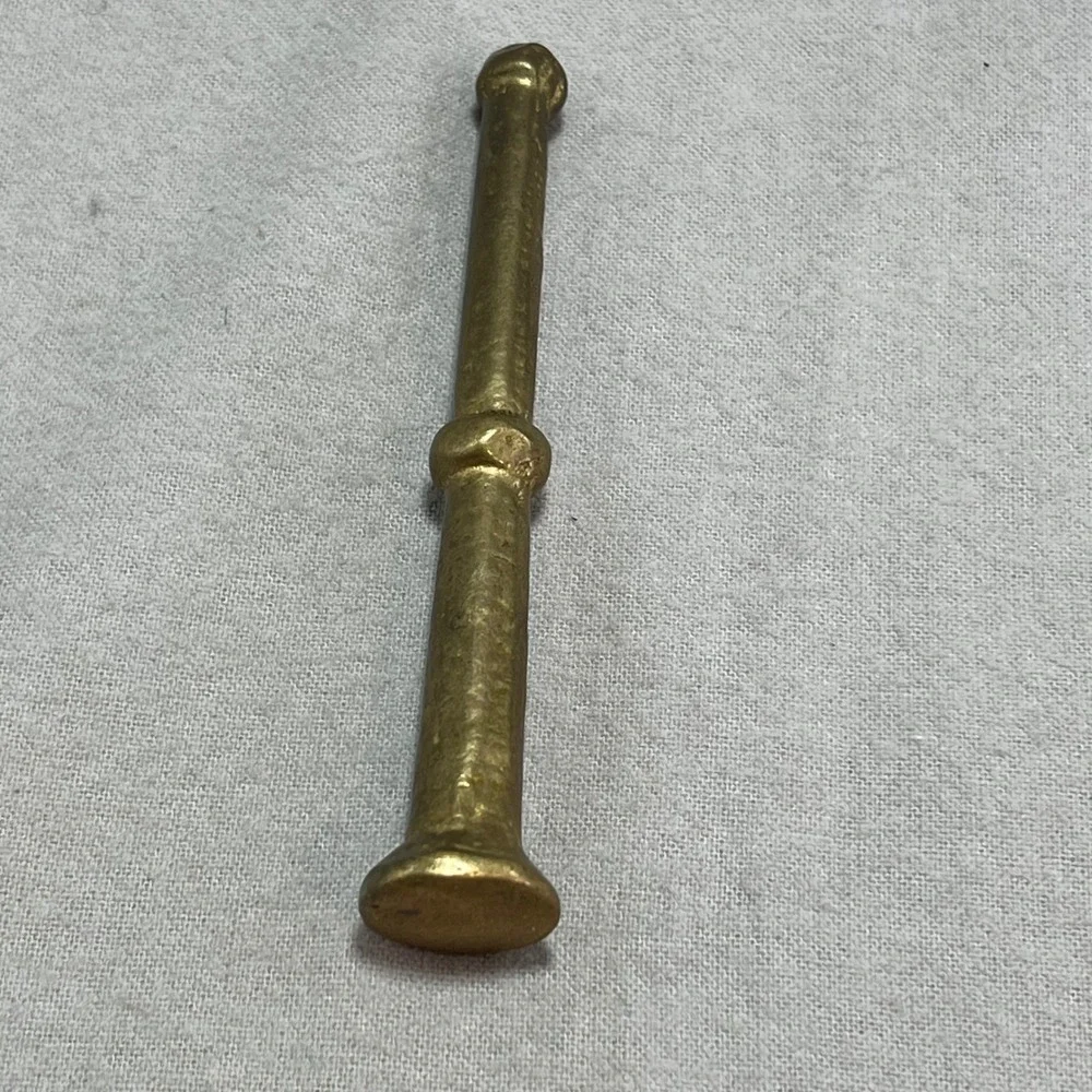 Vintage Brass Mortar and Pestle Gold Brass Vintage Apothecary Kitchen Decor